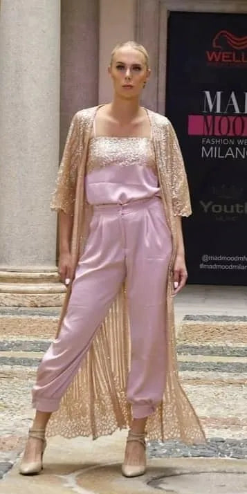 Pants, top, and coat set