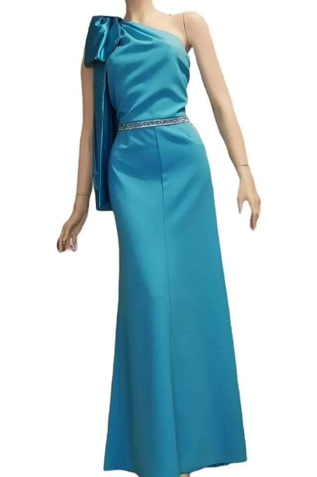 Turquoise cady cocktail dress