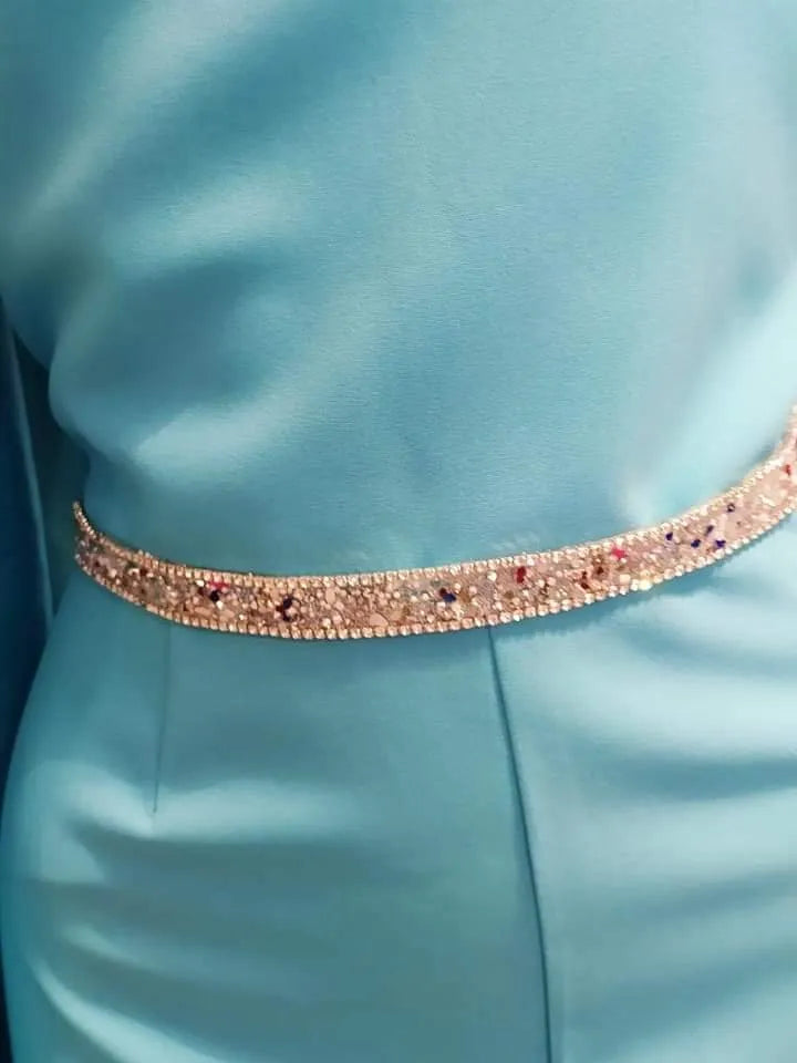 Turquoise cady cocktail dress
