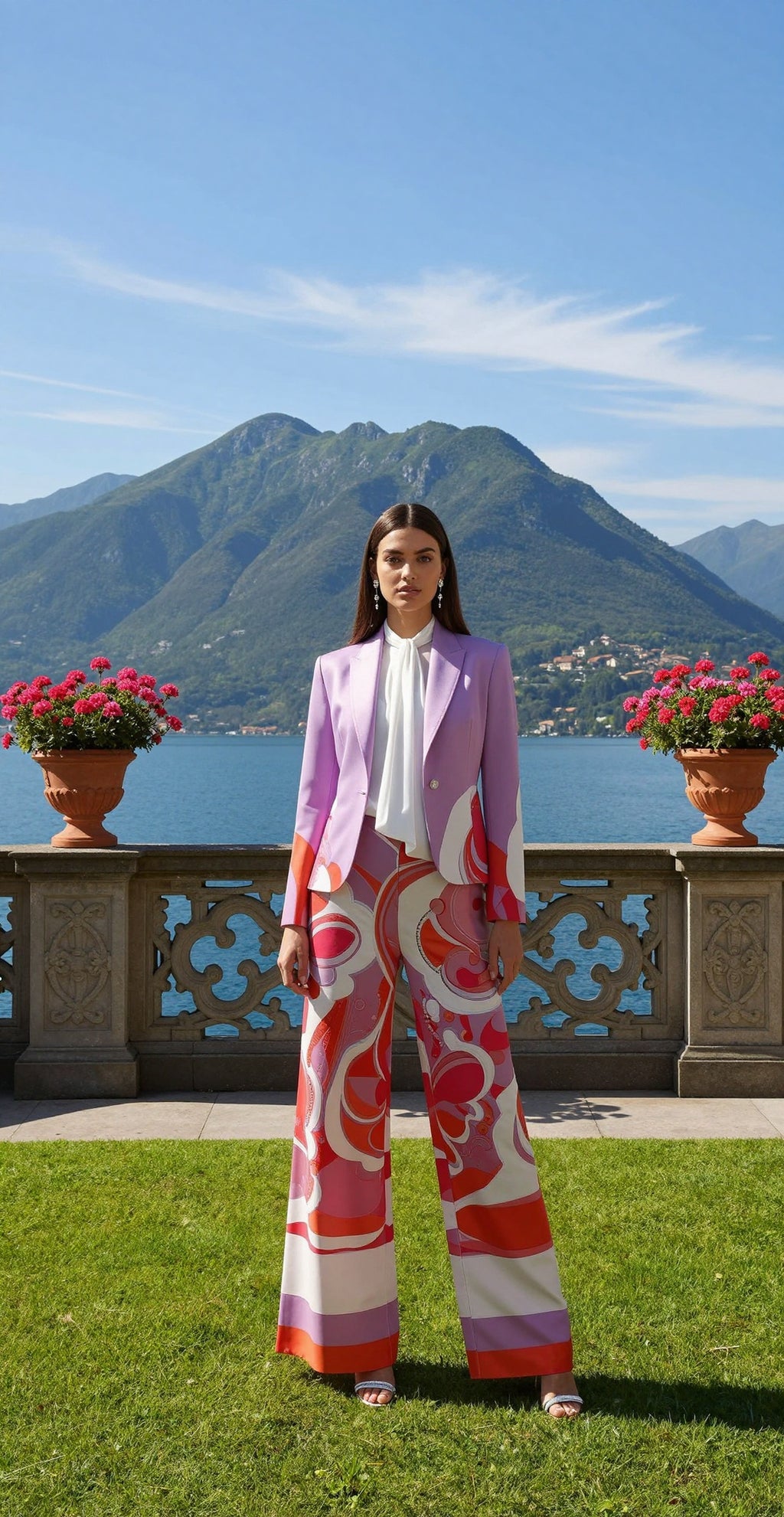 Orchid Print Suit